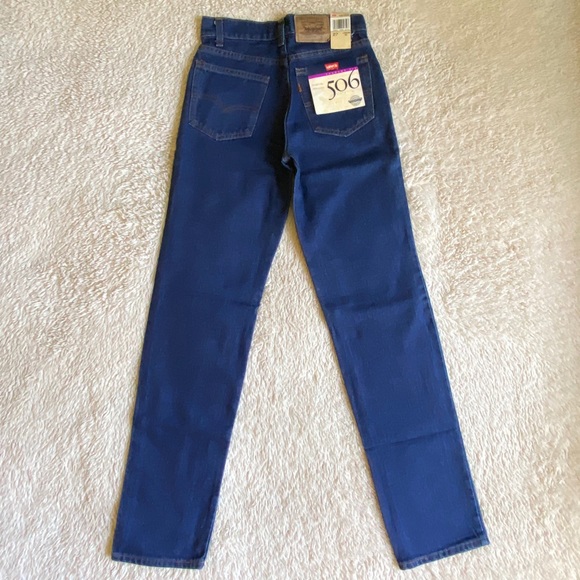 ☆ Deadstock Dark Wash Vintage Levi’s 506 Jeans ☆ - Picture 2 of 4